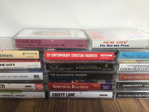 Lot of 17 Southern Gospel Cassettes Kingsmen Lulu Roman Happy Goodman Gem City - Picture 3 of 4