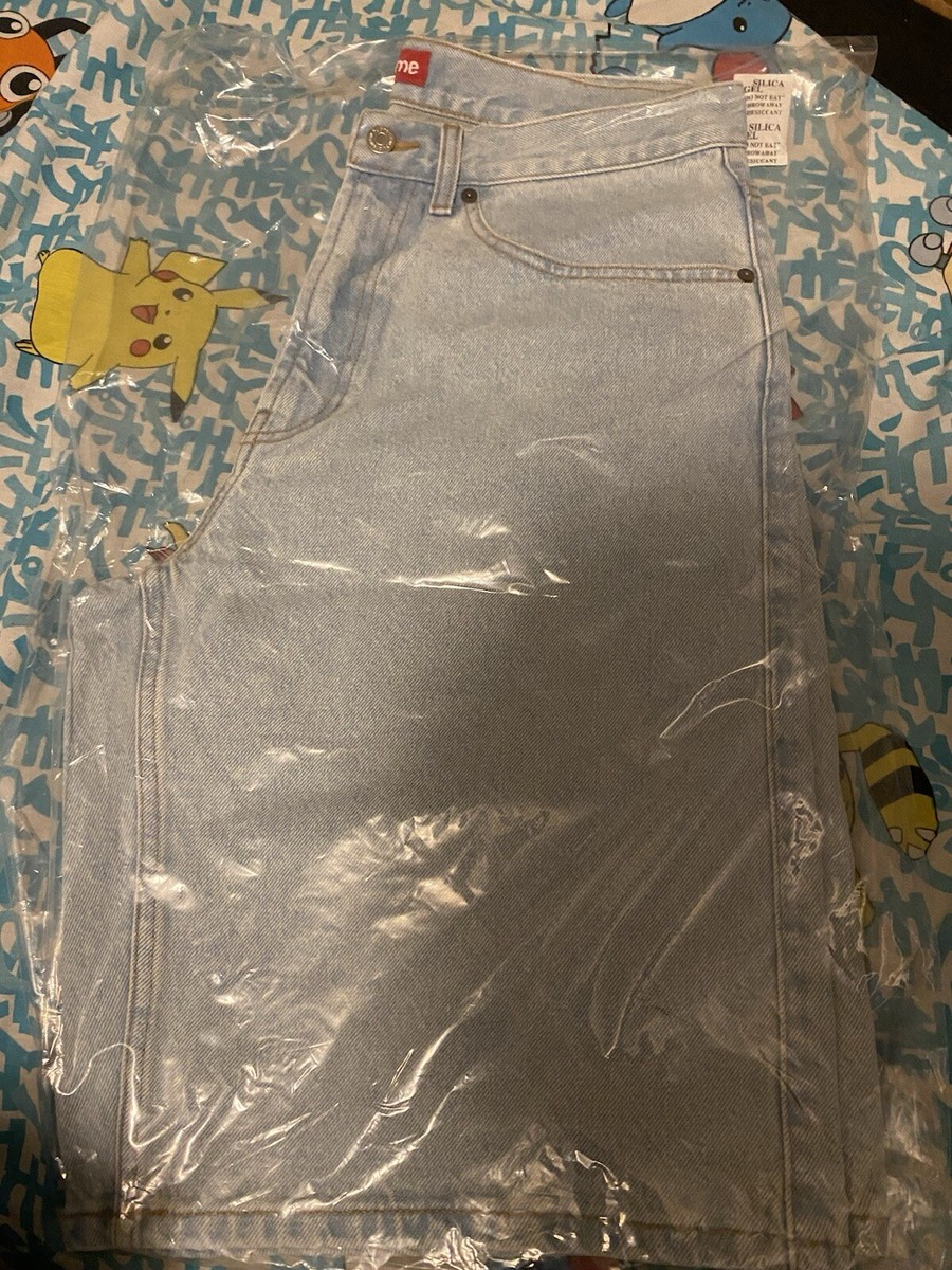 Supreme Baggy Denim Shorts SS24 Washed Indigo Size 32 Jorts Supreme Baggy Denim Shorts SS24 Washed Indigo Size 32 Jorts