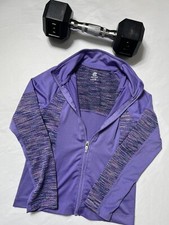 Champion PURPLE SOFTSHELL HOODED FULL ZIP JACKET GIRLS S 6-6X B-902