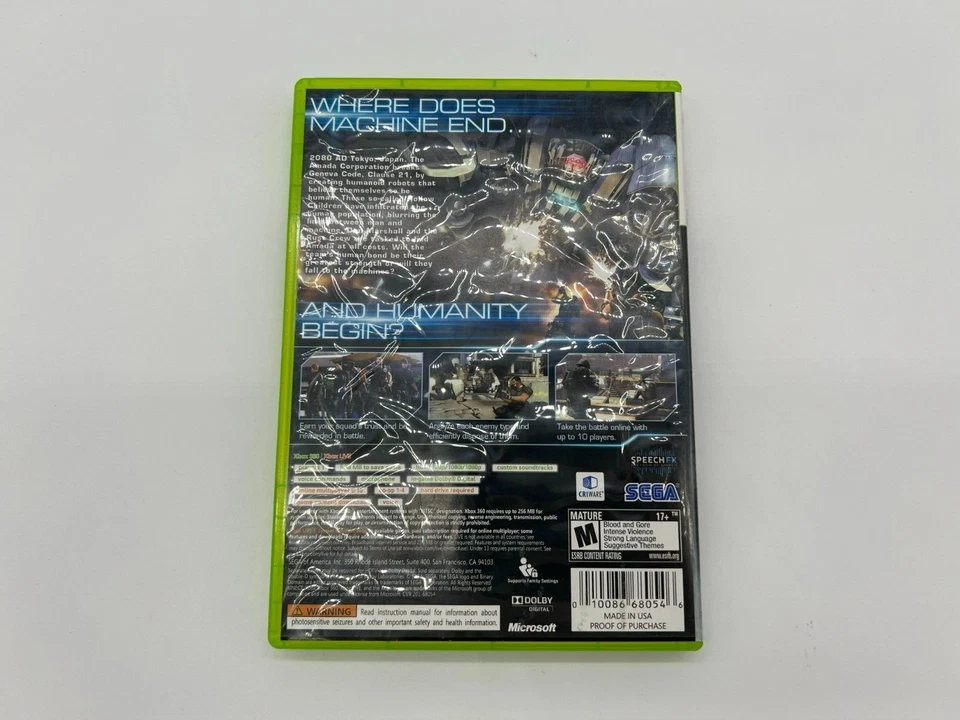 Binary Domain (Microsoft Xbox 360, 2012) - Image 2 of 4