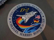 NASA Space Shuttle Columbia STS-55 Crew Patch Sticker