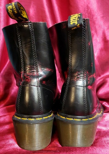 Dr. Martens Airwair AW004 with Bouncing Soles Mens 5 Ladies 7 Combat Boots (c1) - Picture 4 of 8