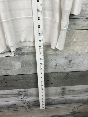 Theory Womens Ivory Long Sleeve Crew Casual Pullover Sweater Size P - Picture 5 of 6
