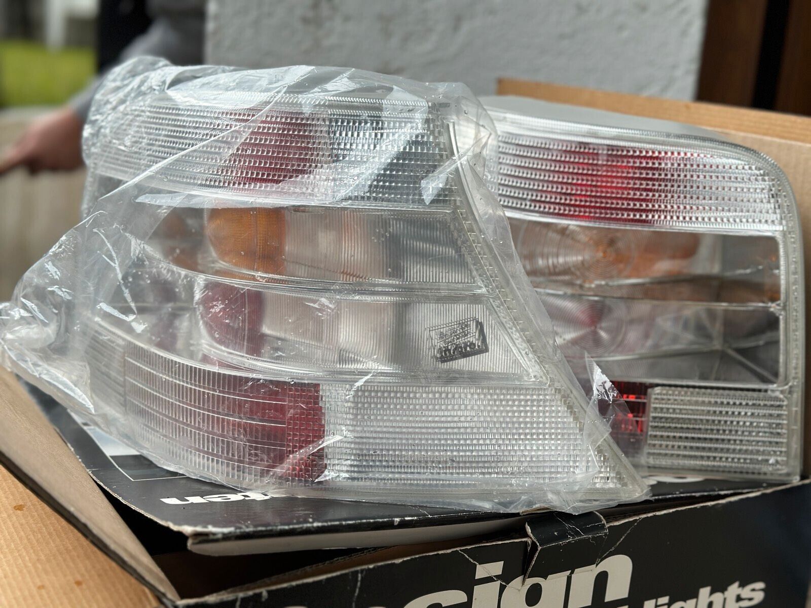 In Pro Clear White ALL Clear Taillights NEW NIB for MK4 IV Golf