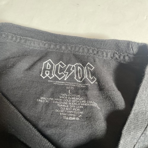 AC/DC Vintage Graphic Tee - For Those About to Rock - Black - Picture 3 of 5