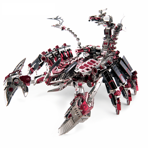 3D Red Devils Scorpion Metal Puzzle Model Kits Assemble Jigsaw Toy Educational - Picture 2 of 24