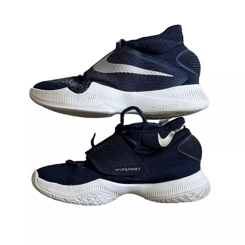 Nike Zoom Hyperrev 2016 Navy Blue Silver White Georgetown Draymond