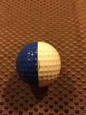 PING GOLF BALL-DARK BLUE/WHITE PING EYE 4.GOLD TEXT...RARE...8.7/10...LOGO