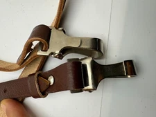 German Premium Quality Leather Rifle sling, shoulder OFFICERS BELT CROSS STRAP