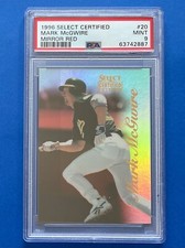 1996 Select Certified Edition Mirror Red /90 Mark McGwire PSA 9 #20 Athletics 