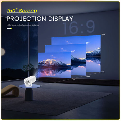 2025 NEU Beamer Projektor 4K UHD WiFi Bluetooth Android TV Heimkino Mini Tragbar - Bild 4 von 24