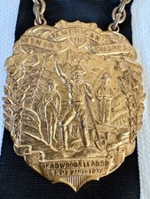 1903 AMERICAN MINING CONGRESS PIN BACK MEETING BADGE DEADWOOD & LEAD BLACK HILLS