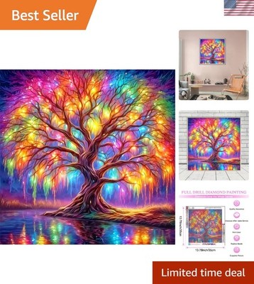 Full Drill DIY Tree of Life Diamond Painting Kit - Complete 5D Craft for Adults