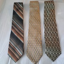 Pierre Cardin All Silk Abstract Neckties Lot of 3 Pre-owned 4" Make an Offer
