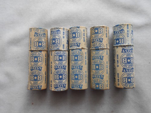 Vintage DAISY Bulls Eye Shot BB's Full Tube NOS X 5 LOT--(LOT #1)