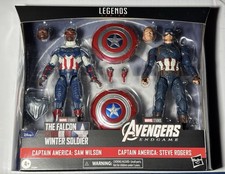 Marvel Legends Captain America 2-Pack Steve Rogers and Sam Wilson New Sealed