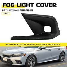 New Driver Left Side Fog Light Cover Fits 2022-2024 Honda Civic 71191-T20-A11
