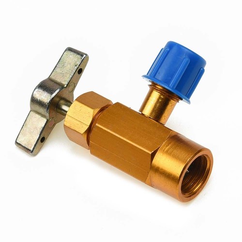Convenient R134a AC DV134 Brass CAN TAP Opener Valve 7 / 16 20 Connector - Picture 11 of 12
