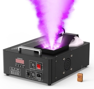 Butoy Nebelmaschine Fernbedienung mit DMX 24 RGB Licht Nebelgerät Bühne DJ Party
