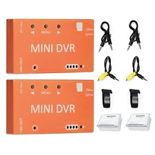 2 Set Mini DVR 5.8G-FPV Video Recorder Module CVBS Signal Input Metal Shell US