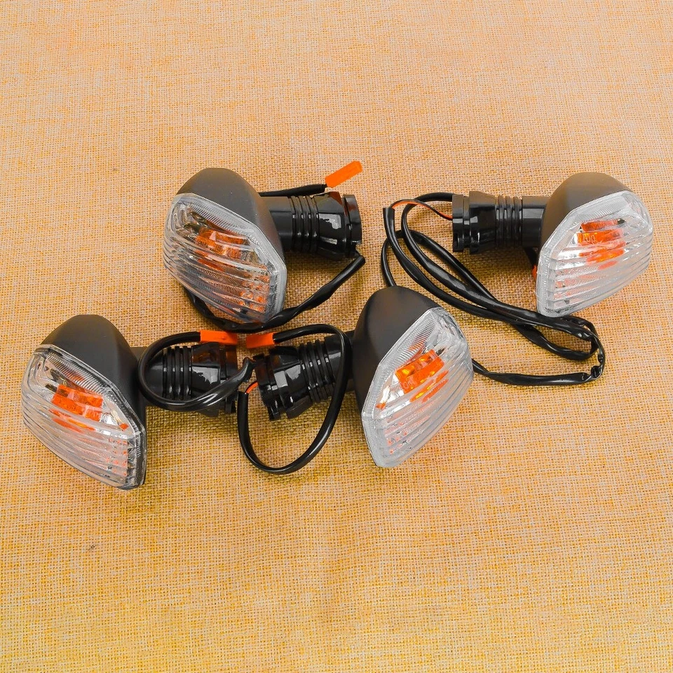 4pcs Avant Arrière Clignotants pour Kawasaki KLR650 KLE500 ZX-6R ZX-10R Z750 - Photo 3/4
