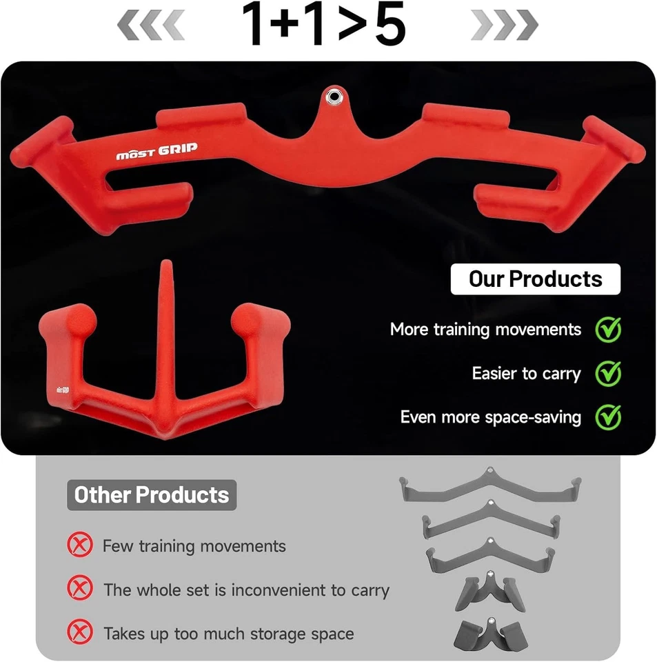 Juego de barras desmontables LAT, accesorios de estabilidad con 8 asas ergonómicas Foto 2 de 4