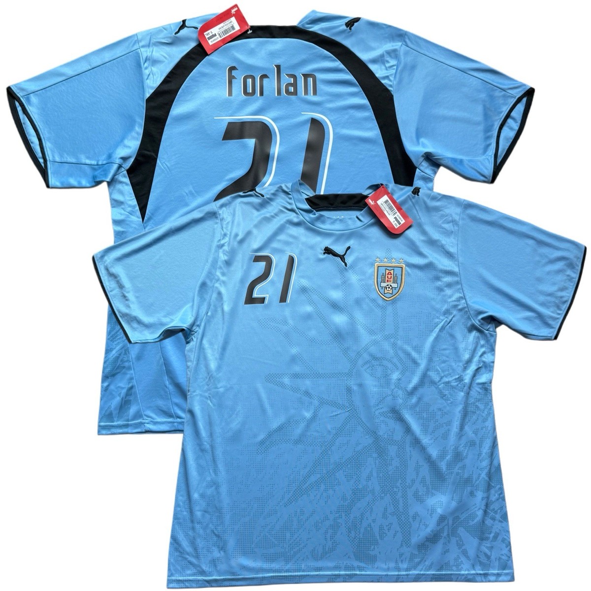 2007 Uruguay Home Jersey #21 Diego Forlan 2XL Puma Soccer Copa