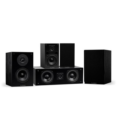 Fluance Elite Compact Home Theater Speaker System Black