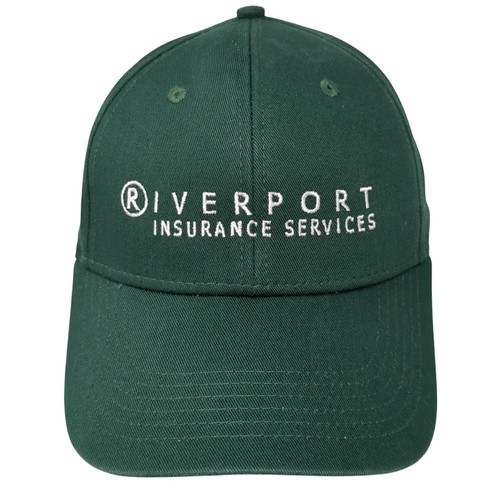 Riverport Insurance Services Strapback Hat Green One Size Embroidered