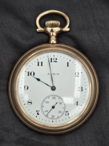 Antique Elgin Gold Filled  15 Jewels  Pocket Watch  Elgin Movement And B&B Case