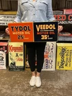 Antique Vintage Old Style Tydol Veedol Oil Made in USA
