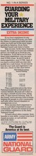 1984 Vintage Print Ad Army National Guard Military Experience Extra Income Pay
