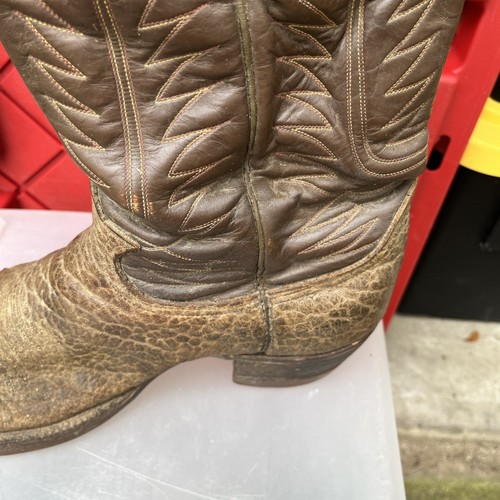 Vintage Country By Avirex Western Rancher Cowboy Boots Vibram Soles Size 10.5 - Picture 6 of 13