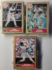 1987 Topps New York Yankees Team Set (35) Mattingly, Henderson, Winfield
