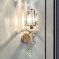 Modern Crystal Art Wall Light Bedside Sconce Lamp