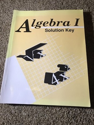 Algebra 1: Solution Key
