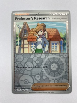 Pokémon TCG Professor's Research 085/086 Black Bolt Reverse Holo - NM