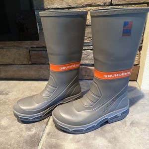 GRUNDENS Deck Boss 15" Commercial Fishing Boots Size 8 Non Marking No Slip