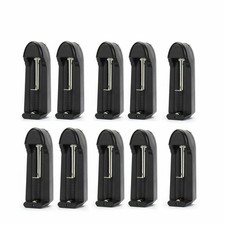 10pcs Single Battery Charger For 1865 16340 14500 26650 Li-Ion Rechargeable Cell
