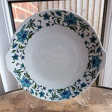 Vintage Midwinter Spanish Garden Cake Sandwich Biscuit Plate 9.1/2" pls read