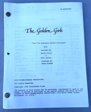 1986 The Golden Girls Twas Christmas Original TV Television As Broadcast Script