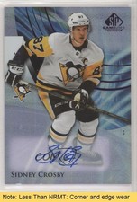 2020 Upper Deck SP Game Used Purple Burst 5/5 Sidney Crosby #100 Auto READ 3x1