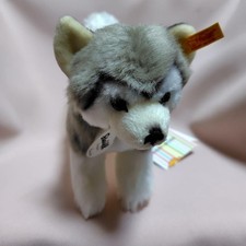 Steiff Husky Plush Toy, Approximately 15cm, Fluffy