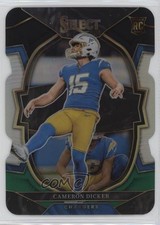 2022 Panini Select Concourse Black & Green Prizm Die-Cut Cameron Dicker #16 0s9t