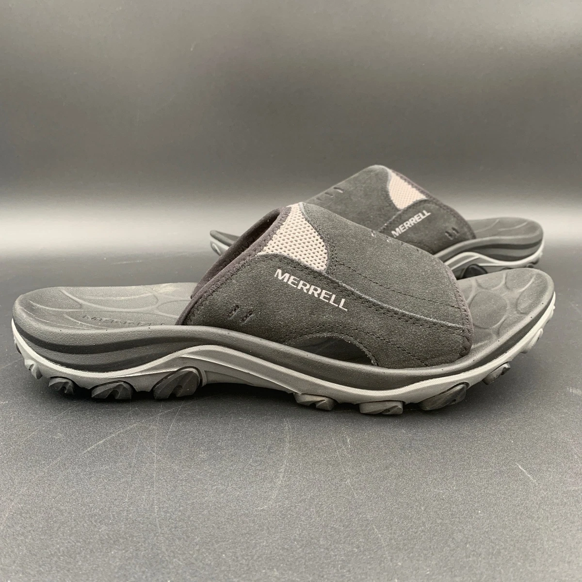 Merrell Sandals Mens 13 Hydro Slide Black Slip On Comfort Low Top Open Toe Flats Amazon.com | Hut Ultra Wrap | Sport Sandals & Slides main image 3