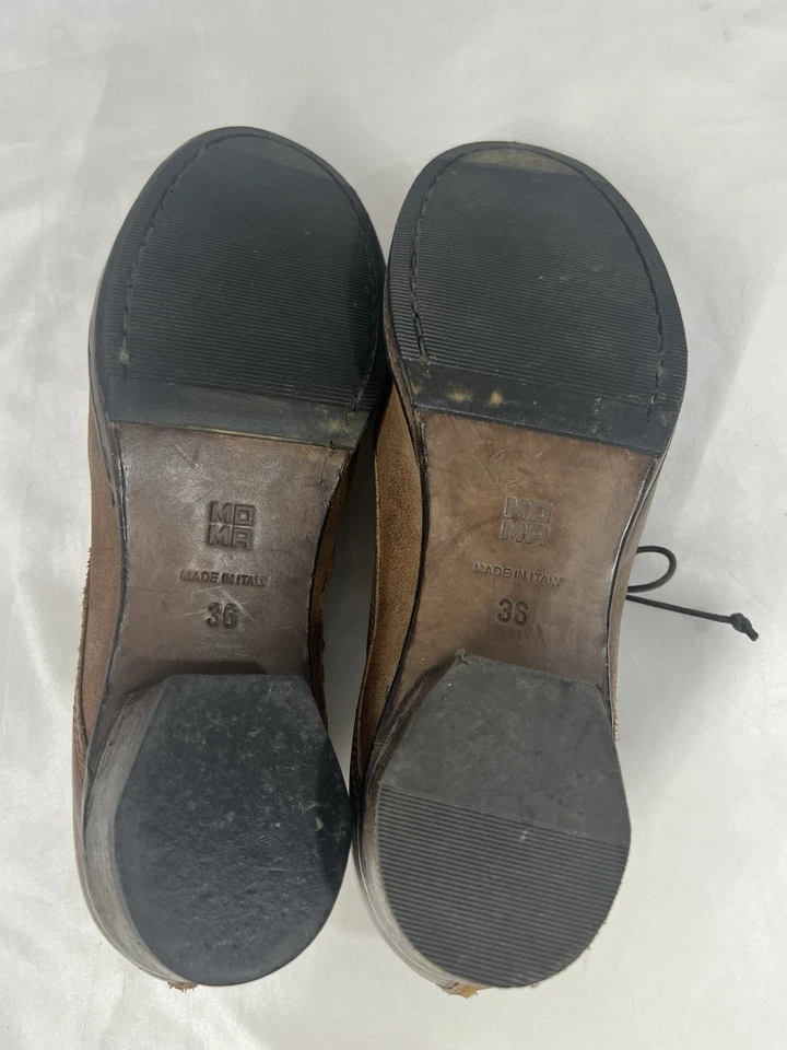 Zapatos con cordones de cuero italiano marrón MoMA talla 36 EUR Foto 4 de 4
