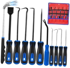 11 Pcs Automotive Hook and Pick Tool Set Blue-11 Pcs Auto Pick and Hook Set