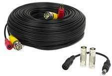 100 Feet Premade Allinone Siamese Bnc Video And Power Cctv Security Camera Cable