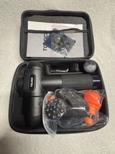 TOLOCO EM26 Percussion Massage Gun 10 Heads Cordless Multispeed Black