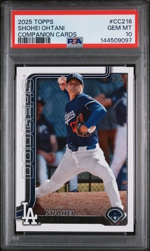 2025 Topps Companion Cards #CC218 Shohei Ohtani Series 2 PSA 10 GEM MINT